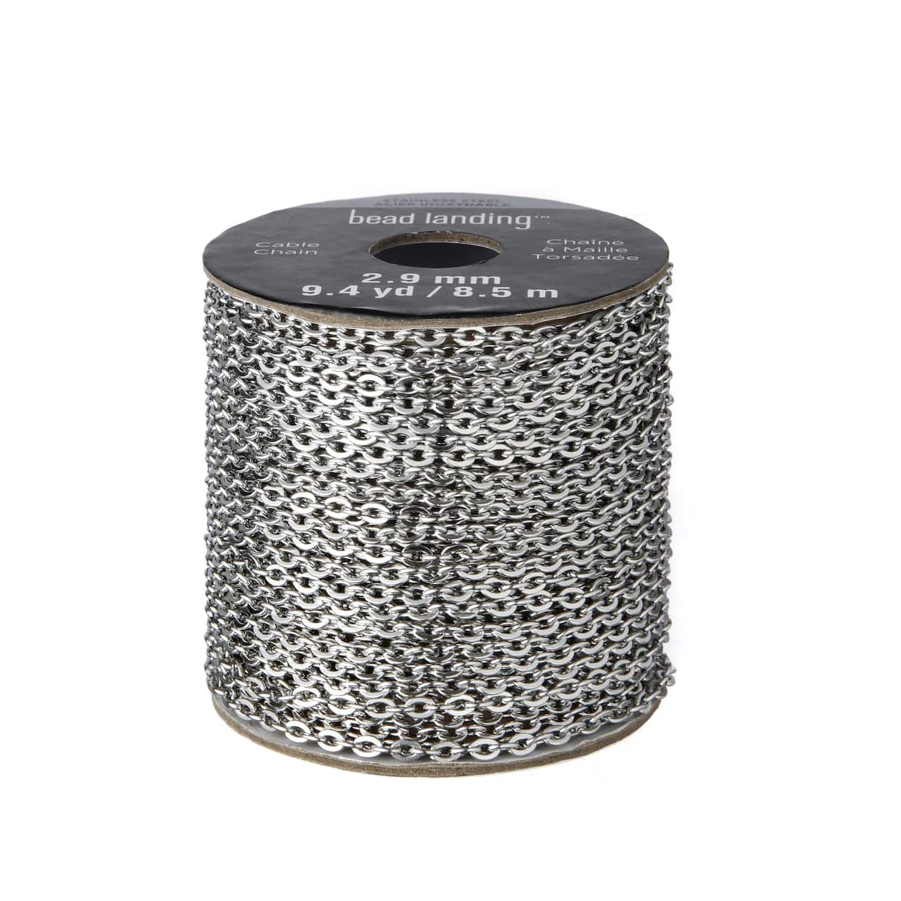 2.9mm Stainless Steel Cable Chain Spool, 9.4yd. by Bead Landing™